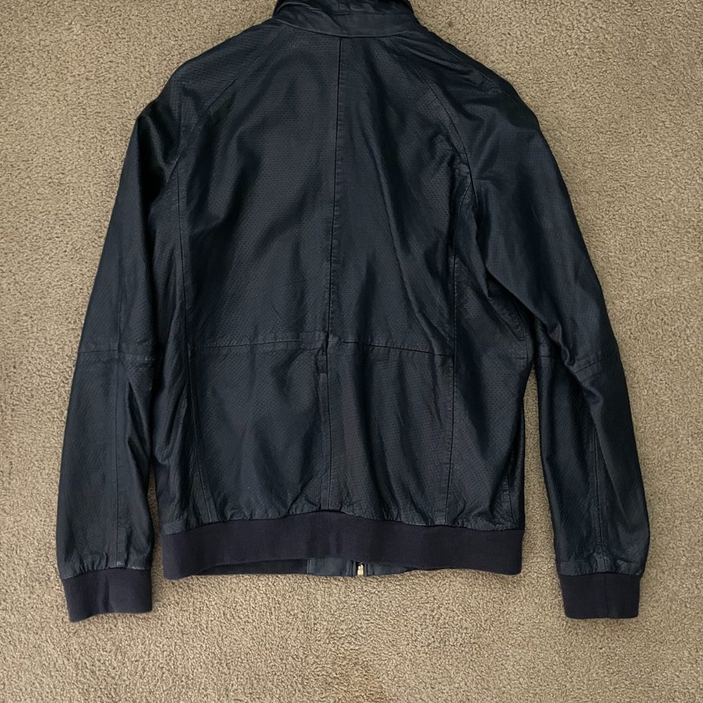 Men's Leather Large Scotch & Soda Jacket - Picture 5 of 5